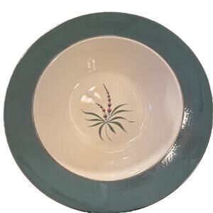 Homer Laughlin Cavalier Eggshell LUPINE Serving Vegetable Bowl EUC 1954 9 1/2”